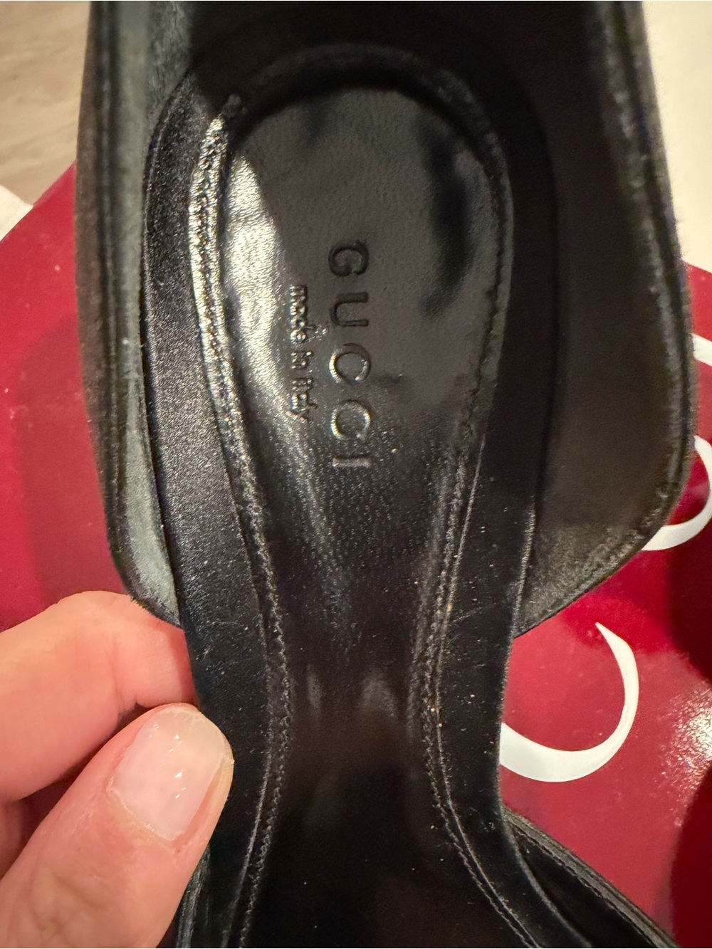 Gucci Black Satin Open-Toe Heels with Gold Crystal Horsebit - Picture 6 of 7